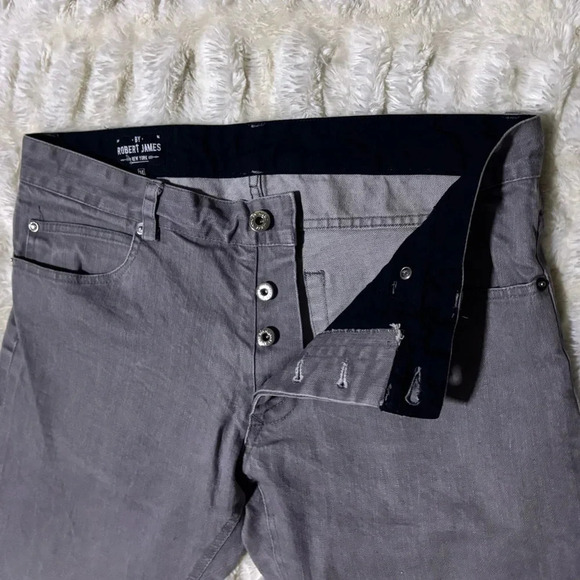 BY ROBERT JAMES NY Men’s Gray Skinny Jeans - Picture 6 of 14